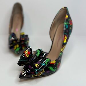 Betsey Johnson Limited Edition Prince Tattoo 80th B-Day Stiletto Heel Sz 6.5 NEW